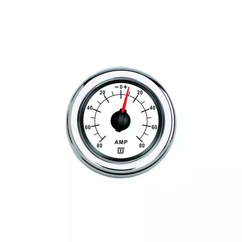 Amperemetre blanc 12/24V +/- 150A trou d‘encastrement 52mm Meilleure Vente