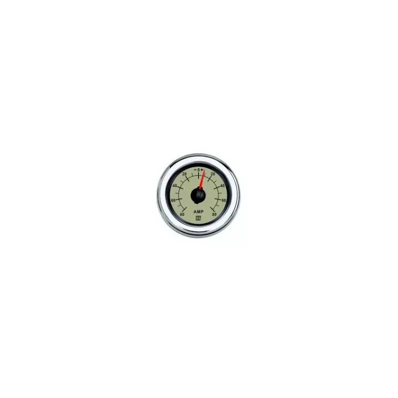 Amperemetre beige 12/24V +/- 80A trou d‘encastrement 52mm Solde