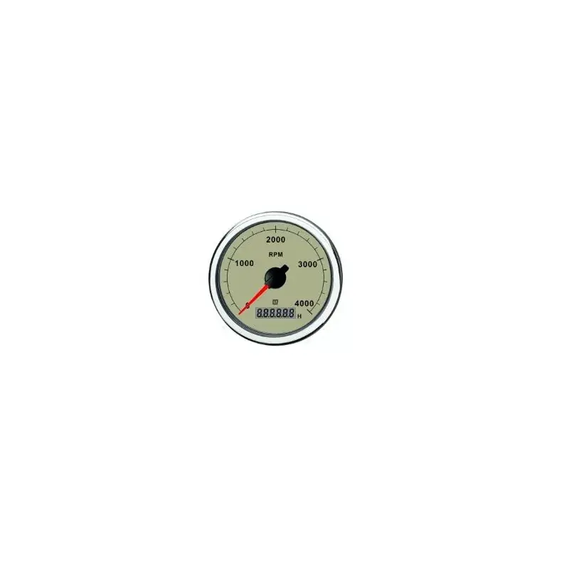 Bon Plan Compte tours avec horametre beige 12/24V 0-5000rpm trou d‘encastrement 100mm
