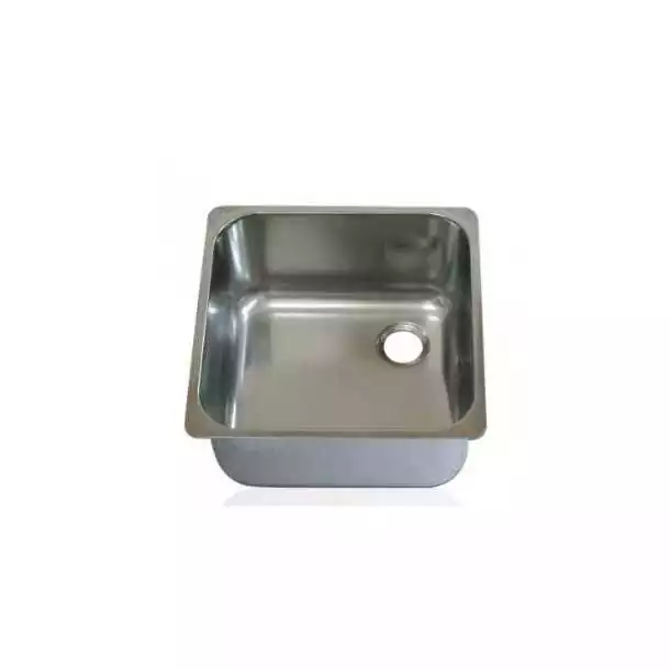 Retour Gratuit Évier inox mât carré 36cm évacuation côté droit Livré sans bonde
