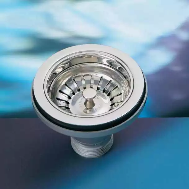 Expédié Aujourd'hui Bonde droite diamètre 50mm BSP avec sortie fileté diamètre 90mm tuyaux 20/40mm