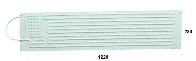 Evaporateur plaque PT14 plat freezer 100L Frigo 250L raccords rapides 1220x280mm Achetez Aujourd'hui