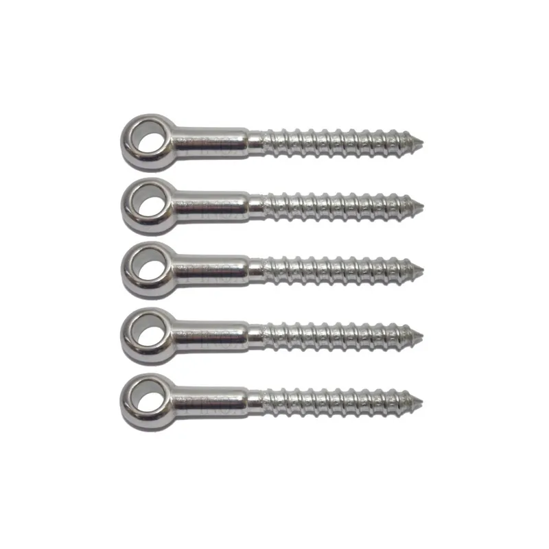 Dernière Chance Anneaux tige filetée BOIS en inox A4 - 316