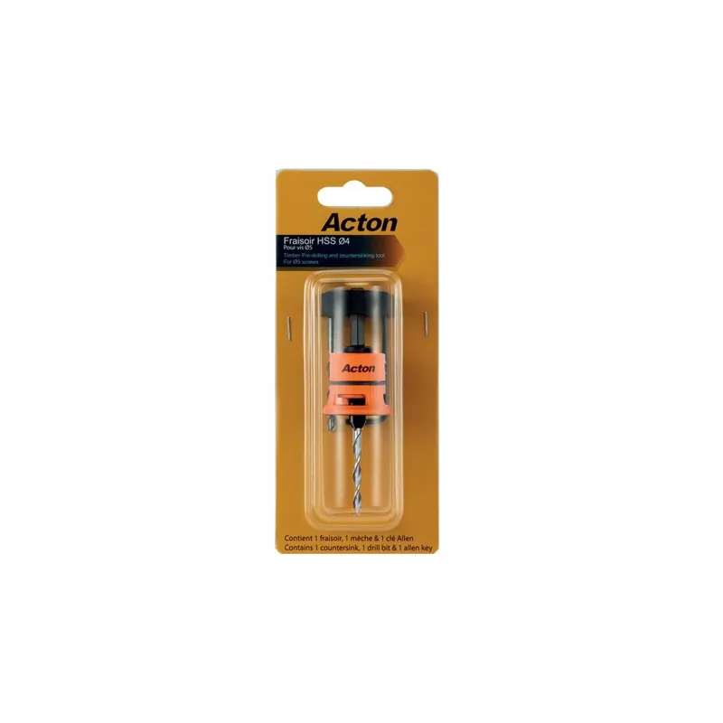 Fraisoir HSS Ø 4mm + 1 mèche + 1 clé Allen Prix Promo
