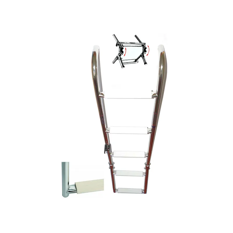 Echelle 5 marches bateau repliable Nouveauté