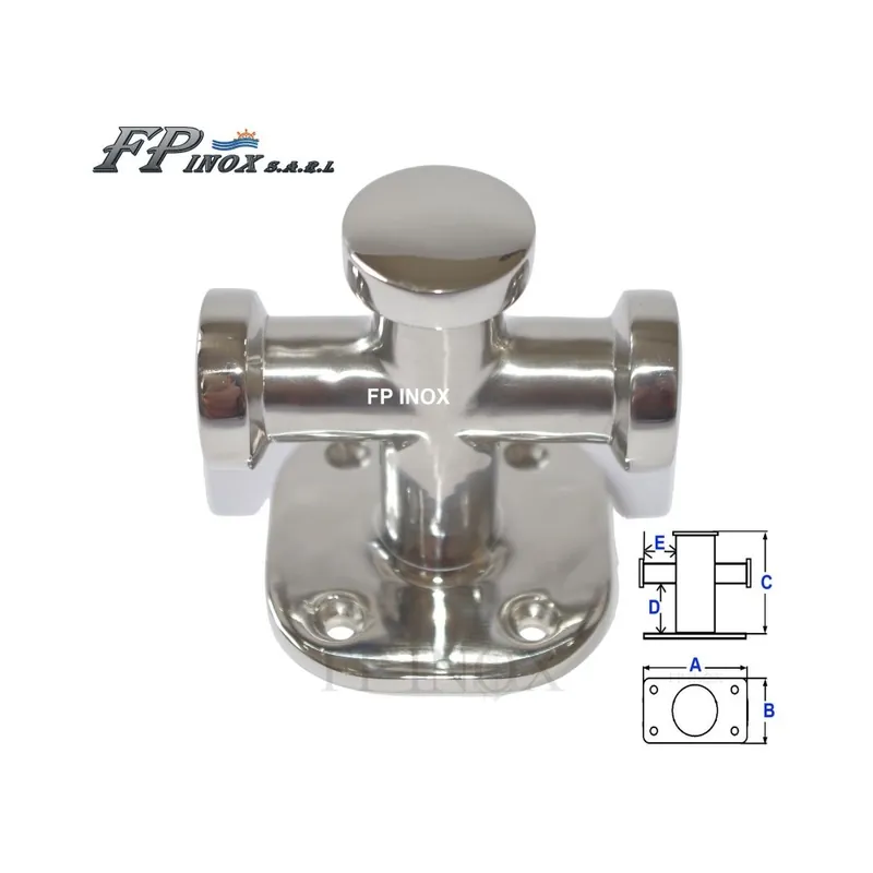 Bitte Bollard, bitte d‘amarrage en croix inox 316 - A4 Remise