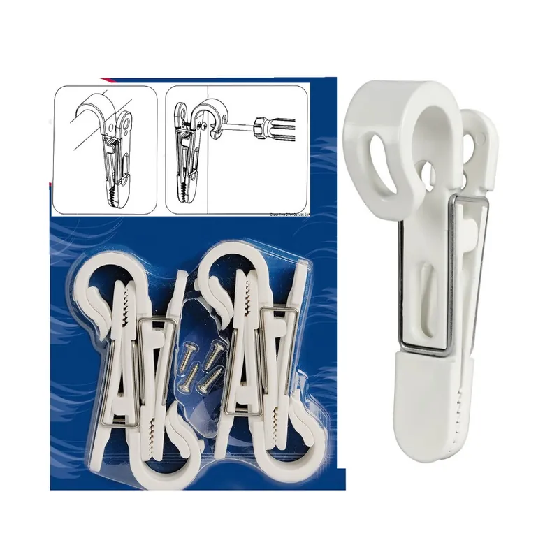 Lot 4 Pinces Fortes pour fixation Tube ou Mur + vis Livraison Express