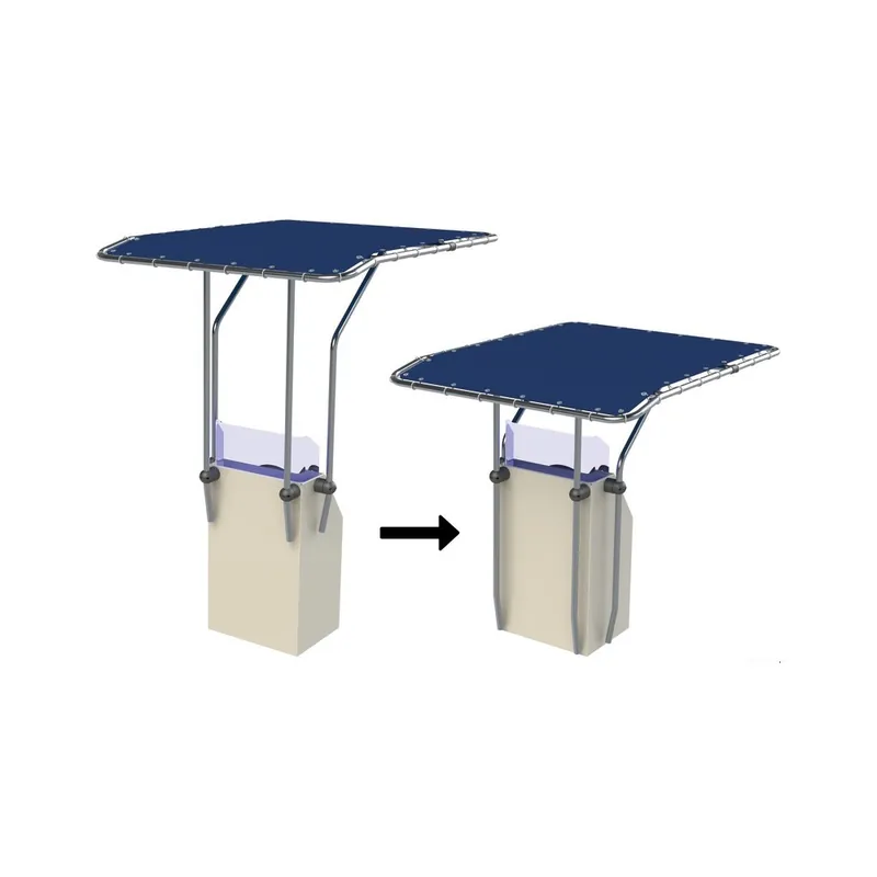 T-Top rétractable en aluminium tube Ø32mm Vente Directe