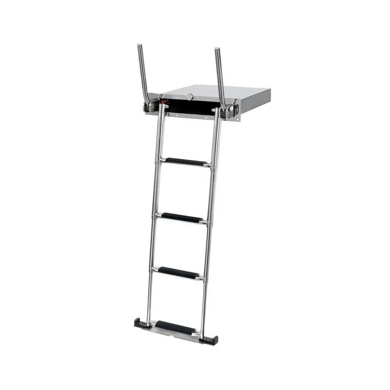 Échelle télescopique EasyUp avec main courante inox A4 - 316 Certifié