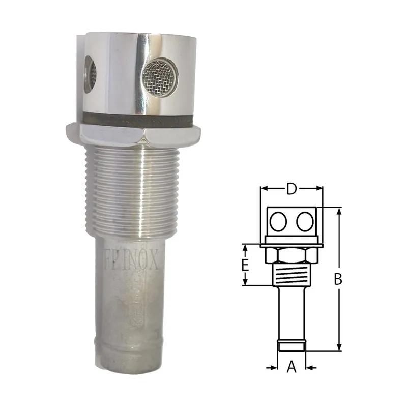 Reniflard droit event carburant gasoil inox 316 - A4 Top Vente