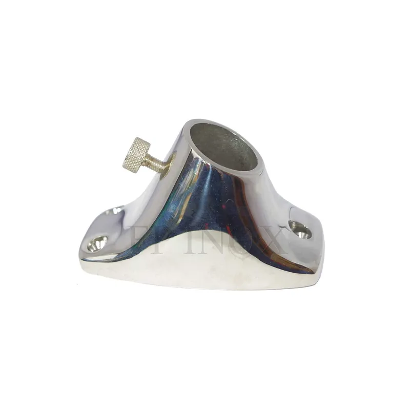 Prix Promo Platine / Embase Pour Mat Pavillon Pour Tube De 25mm Inox A4 - 316