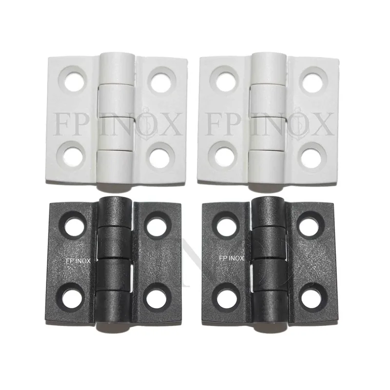 Meilleure Vente Charnière en nylon renforcé blanc ou noir 35x38mm ( Lot de 2 )
