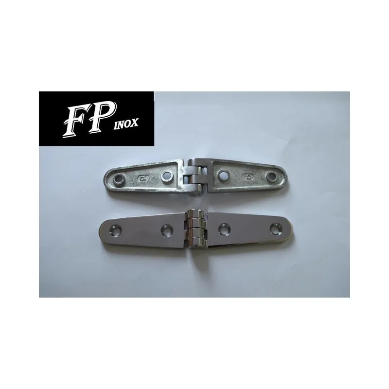 Prix Réduit Charnière 150x28mm épaisseur 4mm en inox A4 ( Lot de 2 )