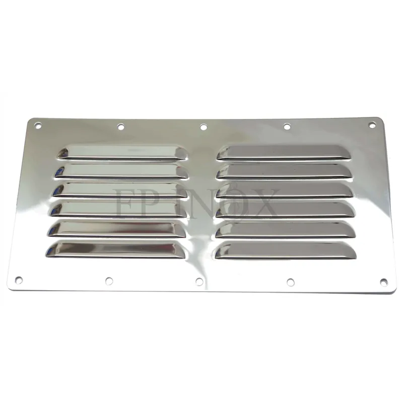 Dernière Chance Grille d‘aération en inox 232mm x 117mm