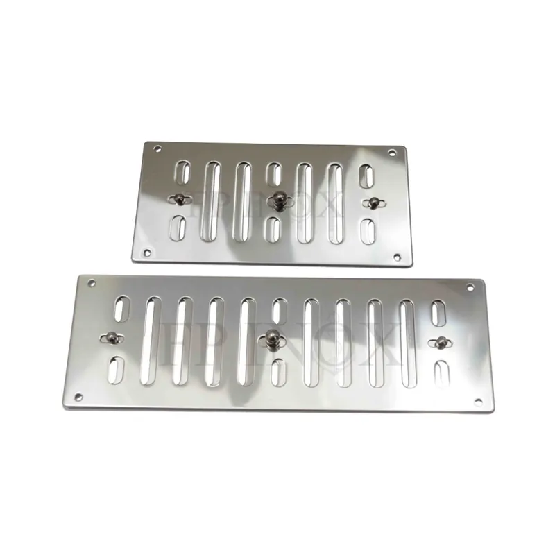 Prise d‘air / grille en inox à lamelles réglable Authentique