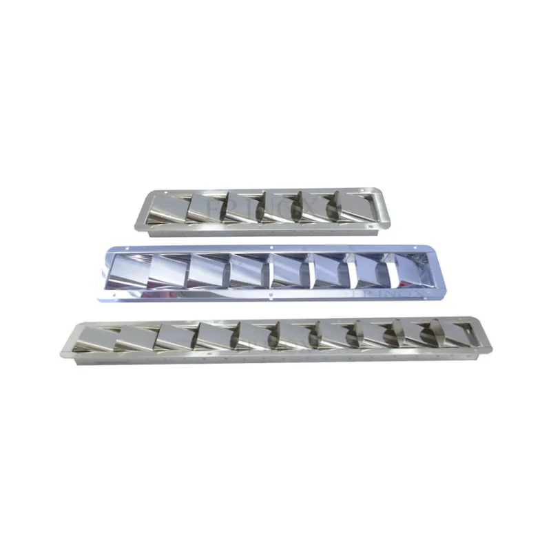 Grille 6, 8, 10 Volets d‘aération (moteur) inox Livraison Express