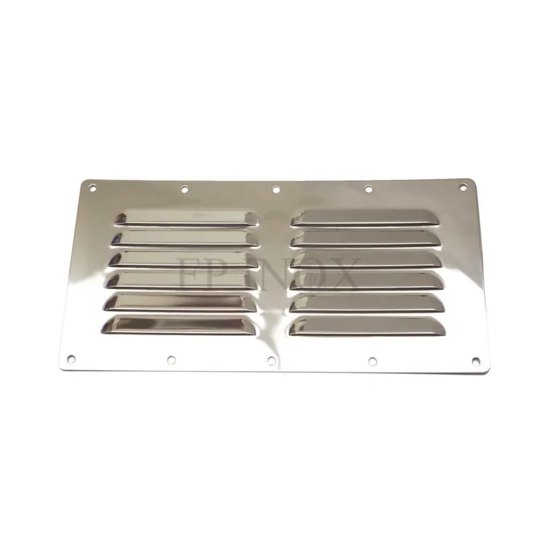 Grille inox 230mm x 115mm inox A2 grille d‘aération Nouveauté