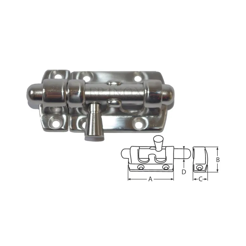 Fermeture targette en inox A4 Longueur 45mm Vente Directe