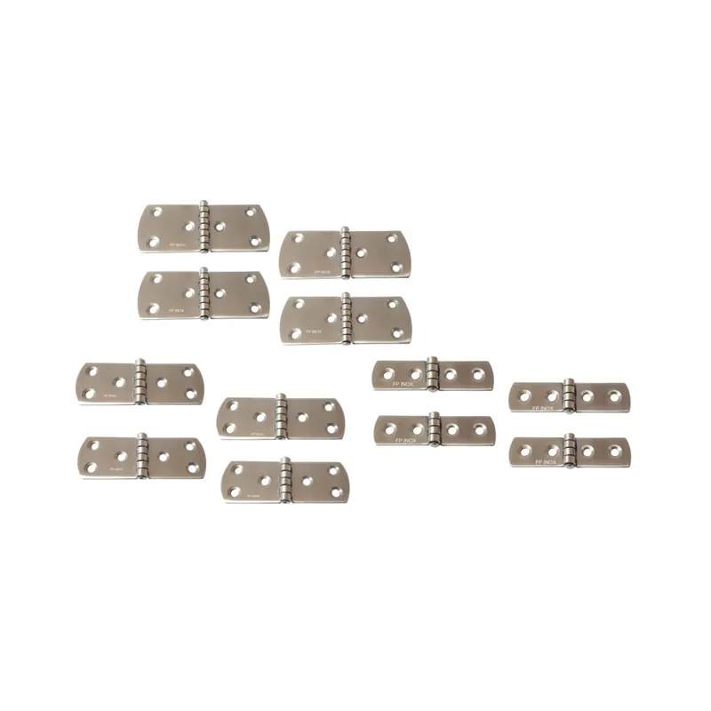 Paiement Sécurisé Charnière arrondie épaisseur 1,5mm inox A2 -- ( Lot de 4 )
