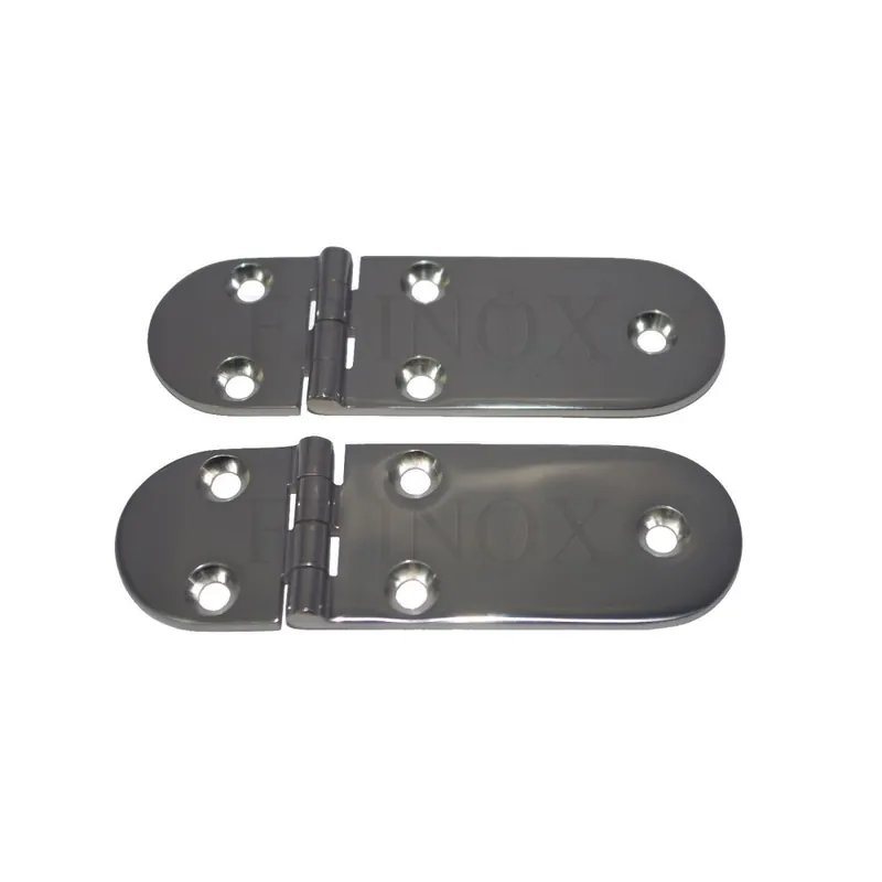 Livraison Express Charnière 126x40mm épaisseur 4mm en inox A4 ( Lot de 2 )