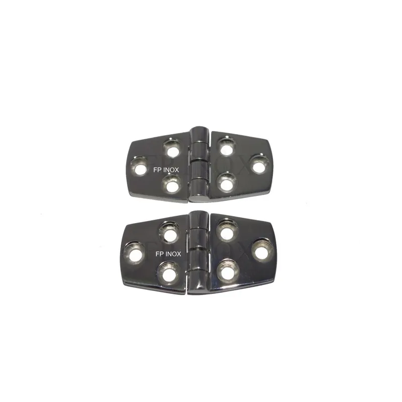 Charnière 71x37mm épaisseur 5mm en inox a4 ( Lot de 2 ) Bon Plan