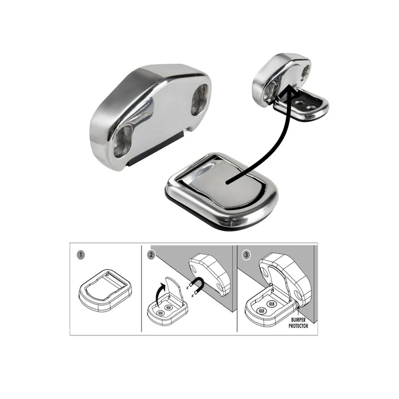 Bloque Porte avec aimant Butée de porte magnétique inox A4 - 316 Meilleure Vente