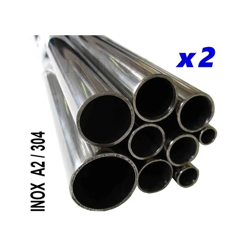 Soldes Tube inox 304 - A2 Poli Miroir Longueur 1 mètre