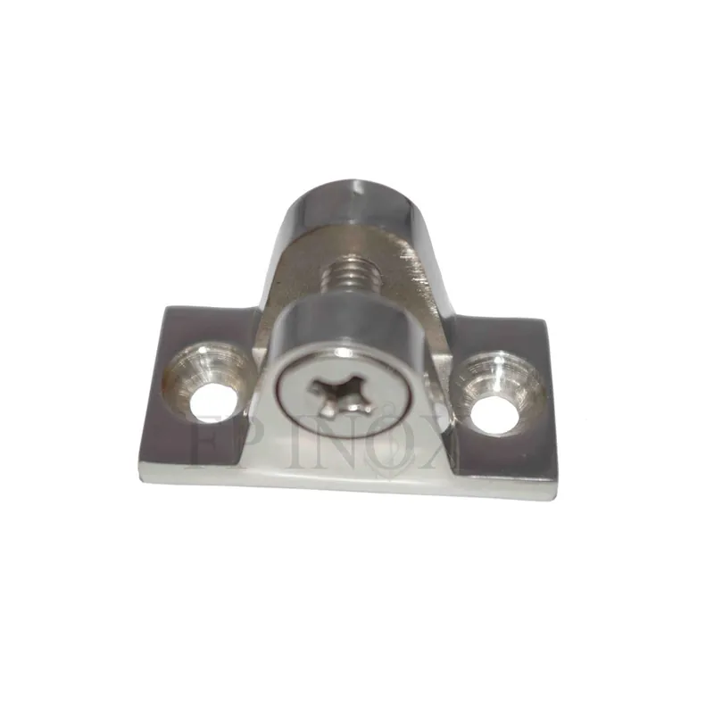 Authentique Platine pour arceau de capote 55 x 25mm en inox