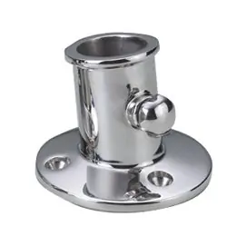 Usine Directe Talamex Support de mât de drapeau en acier inoxydable avec vis de fixation - Diamètre 25 mm