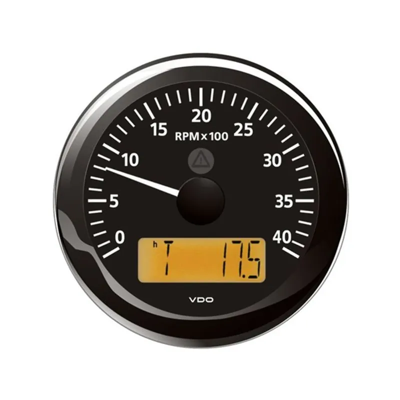 VDO Indicateur de régime VL 4 000 tr/min, noir Super Prix