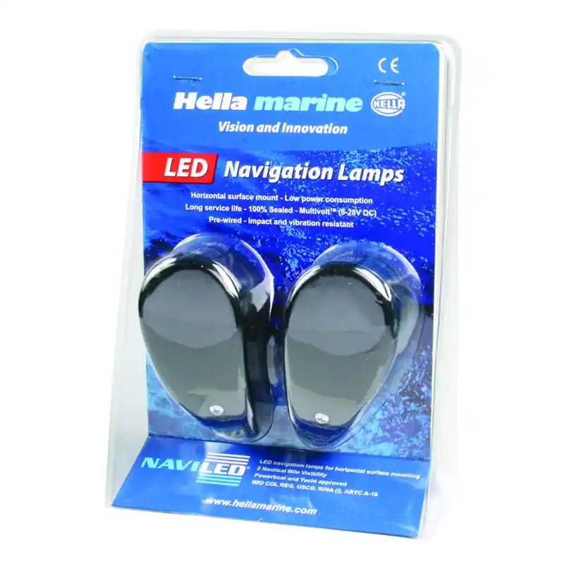 Acheter En Ligne Hella Lanterne LED boîtier noir / SET bâbord/tribord (BB/STB)