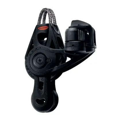 Ronstan Poulie Orbit Serie 40 BB - Poulie violon avec Looptop et taquet Commander Vite