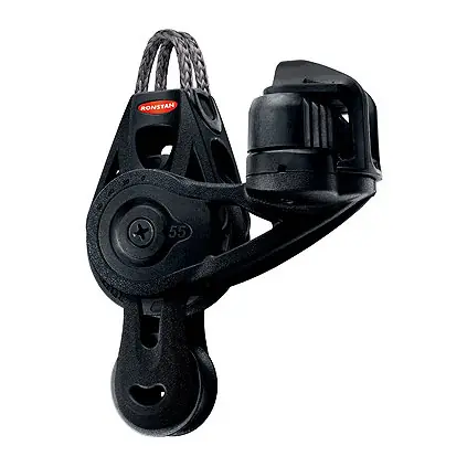 Ronstan Poulie Orbit Série 55 BB - Poulie violon avec Looptop et taquet Petit Prix
