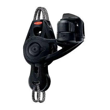 Ronstan Poulie Orbit Série 55 BB - Poulie violon avec Looptop, coinceur et taquet Offre Du Jour