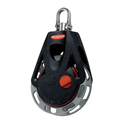 Quantité Limitée Ronstan Poulie Orbit Série 40 RT - simple avec manille pivotante, manuel