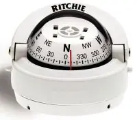 Satisfait Ou Remboursé Ritchie Explorer S-53 compas sur fût, rose conique - blanc