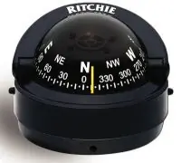 Ritchie Explorer S-53 compas sur fût, rose conique - noir Vente Directe