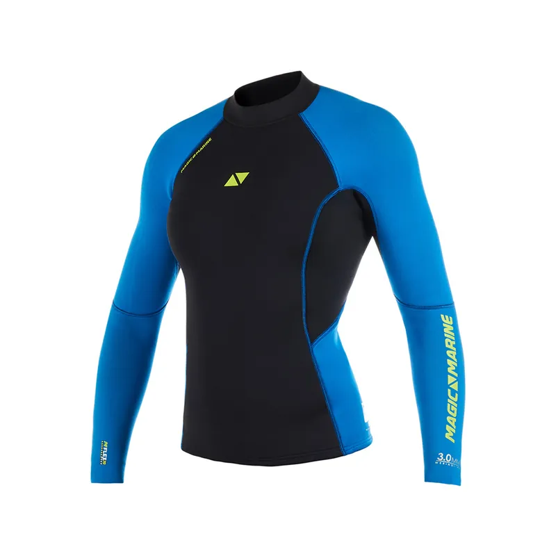 Jusqu'à Épuisement Des Stocks PROMO Magic Marine Ultimate haut néoprène manches longues, 3 mm, femme - noir/bleu, taille L