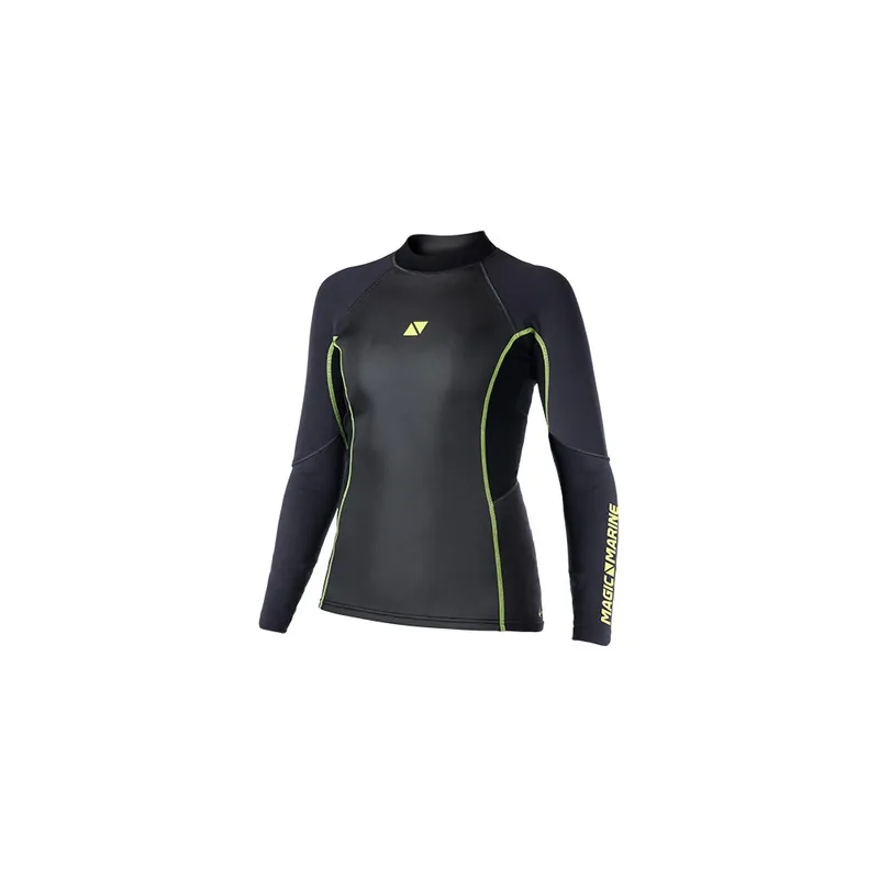 PROMO Magic Marine Ultimate haut néoprène manches longues, 1,5 mm, femme - noir, taille S Vente Directe