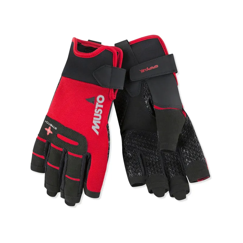 Musto Performance gants de voile à doigts courts rouges, taille XL Meilleur Choix