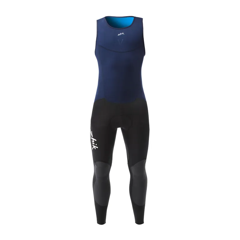 Vente Directe PROMO Zhik Microfleece V Long John combinaison de skiff néoprène homme bleu marine-gris foncé, taille S