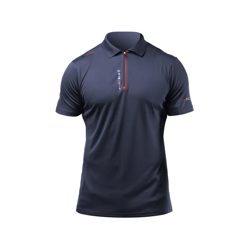 Zhik UVActive Zip polo homme bleu marine, taille S Nouvelle Collection