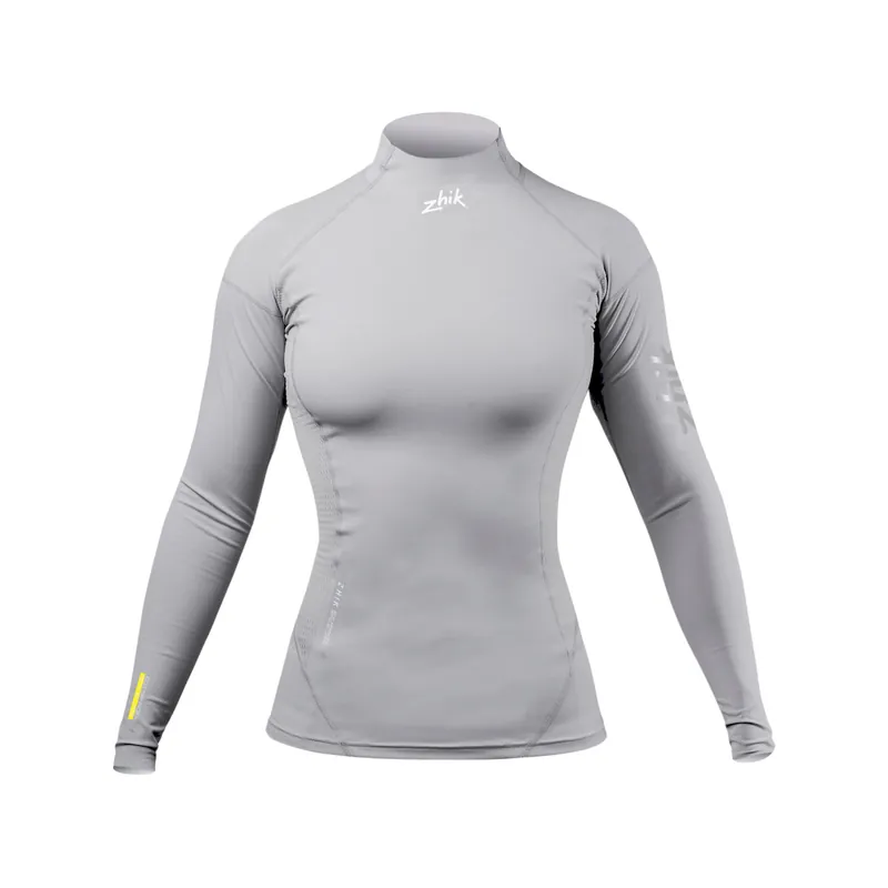 Meilleur Prix Zhik Eco Spandex Top manches longues femme gris clair, taille XS
