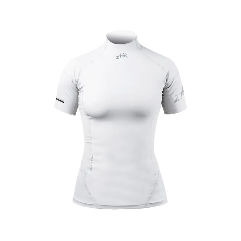 Jusqu'à Épuisement Des Stocks Zhik Eco Spandex Top manches courtes femme blanc, taille L