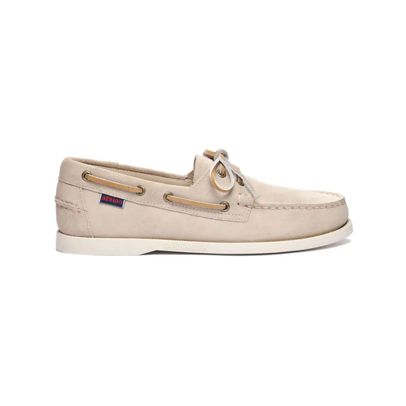 Certifié Sebago Docksides Portland chaussures bateau homme marron taupe, taille 43