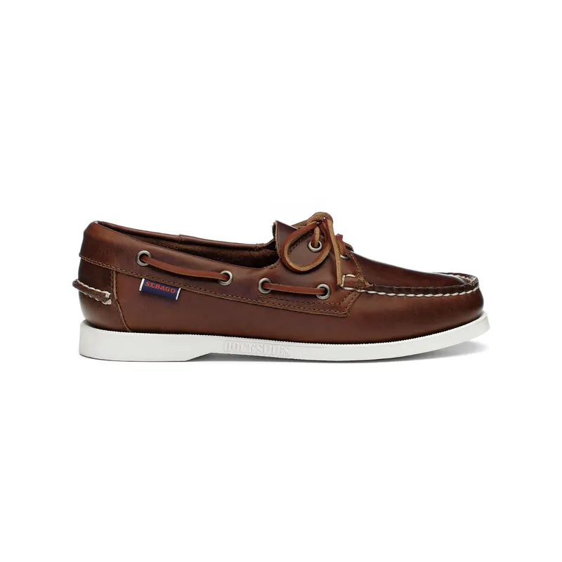 Sebago Docksides Portland chaussures bateau femme marron, taille 41 Expédition Rapide