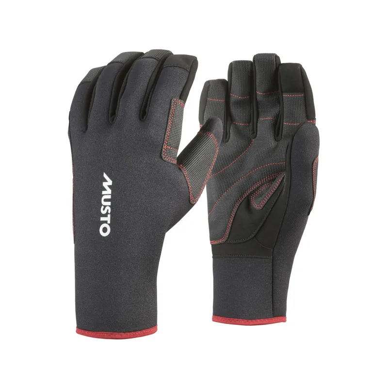 Jusqu'à Épuisement Des Stocks Musto Performance Gants de voile tous temps Championship Unisex noir, taille L