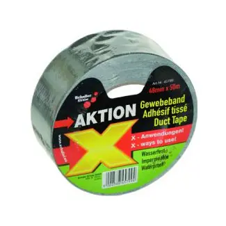 Prix Choc Ruban adhésif en tissu - argent, 50m x 50mm