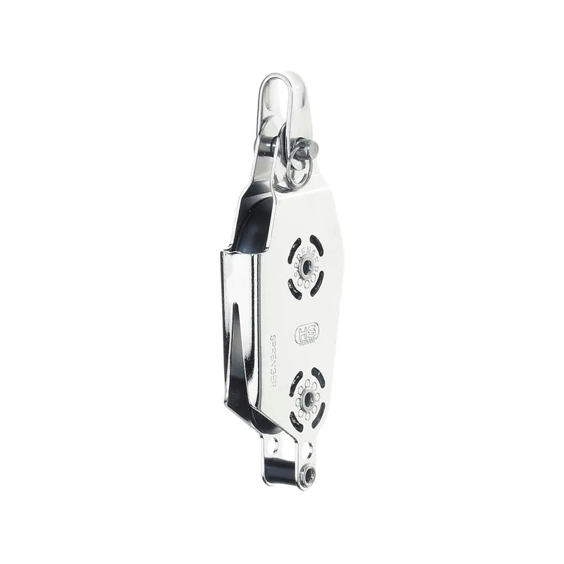 Hs sprenger Micro XS Block 6mm - Poulie violon, simple avec taquet en V et chaumard Petit Prix