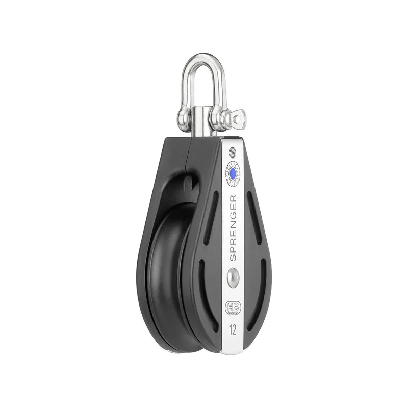 Vente Flash HS Sprenger Série S-Block 12 mm Poulie à roulement à aiguilles – simple réa avec manille émerillon